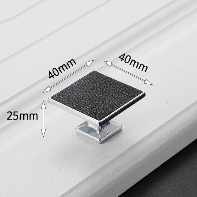 KAK Vintage Leather Cabinet Knobs and Handles Wardrobe Kitchen - KiwisLove