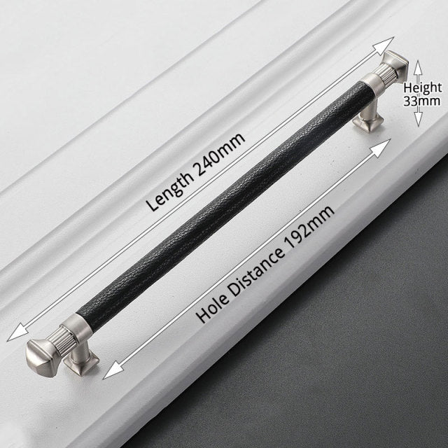 KAK Vintage Leather Cabinet Knobs and Handles Wardrobe Kitchen - KiwisLove