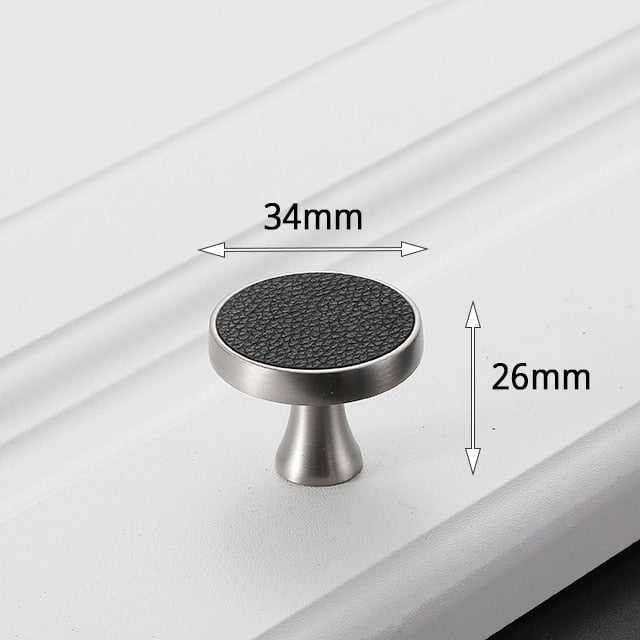 KAK Vintage Leather Cabinet Knobs and Handles Wardrobe Kitchen - KiwisLove