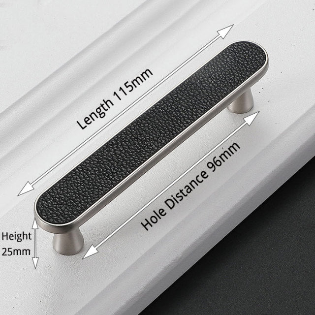 KAK Vintage Leather Cabinet Knobs and Handles Wardrobe Kitchen - KiwisLove