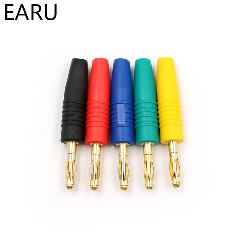 4pcs New 4mm Plugs Gold Plated Musical Speaker Cable Wire Pin Banana - KiwisLove