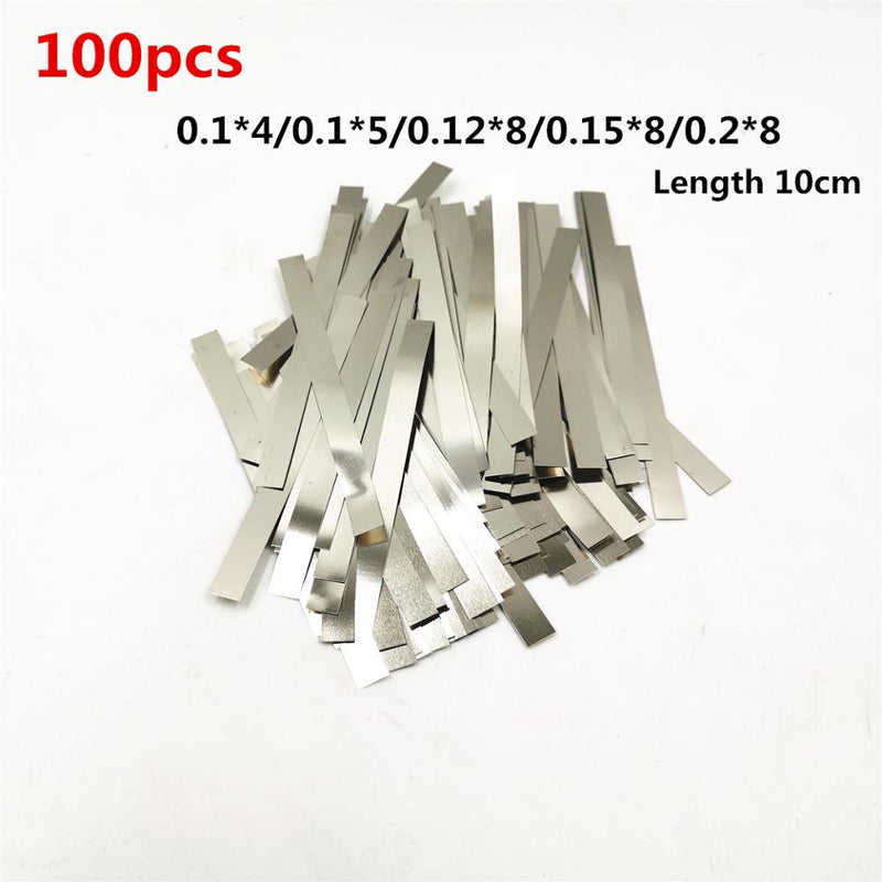 100pcs Nickel plated steel strip Nickel Plate Strap Strip Sheets - KiwisLove