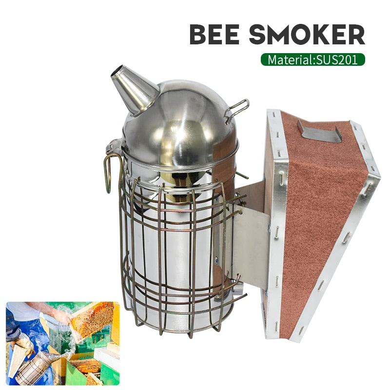 Stainless Steel  Hive Box Tool Supplies For Beehive Bee Manual Smoke Maker - KiwisLove