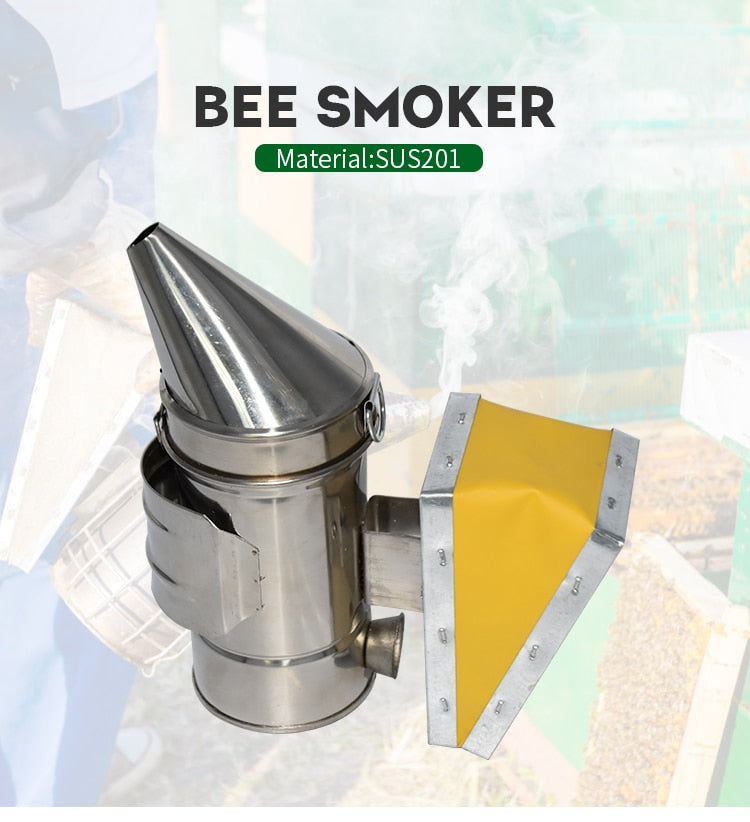 Stainless Steel  Hive Box Tool Supplies For Beehive Bee Manual Smoke Maker - KiwisLove