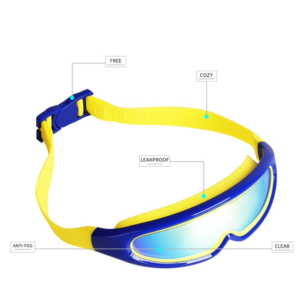 COPOZZ Children Swim Goggles Anti Fog Waterproof kids Eyewear Glasses - KiwisLove