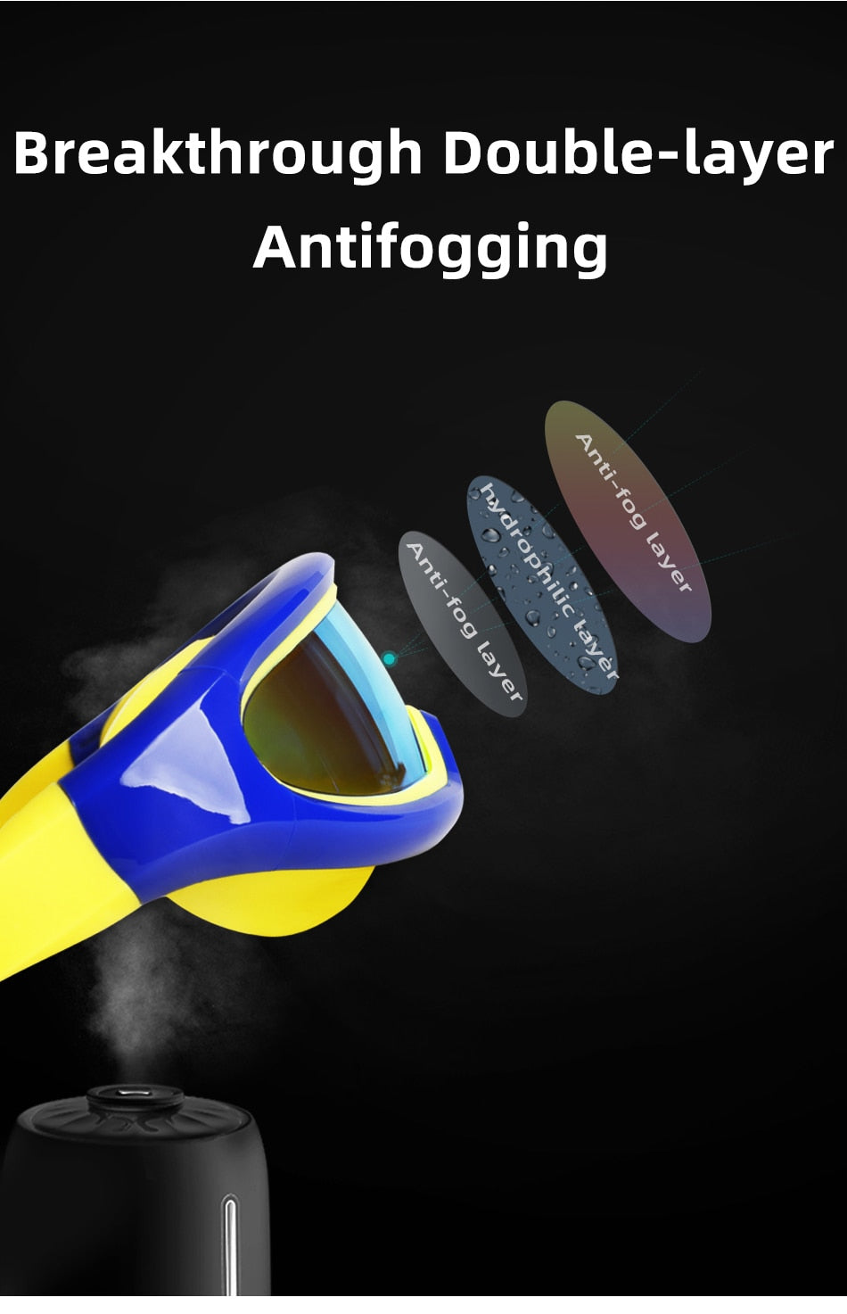 COPOZZ Children Swim Goggles Anti Fog Waterproof kids Eyewear Glasses - KiwisLove