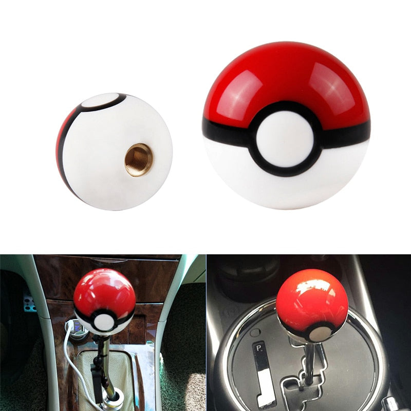 Pokemon PokeBall Racing Gear Shift Knob M10X1.5 / M8x1.25 / M10x1.25 / M12x1.25 - KiwisLove