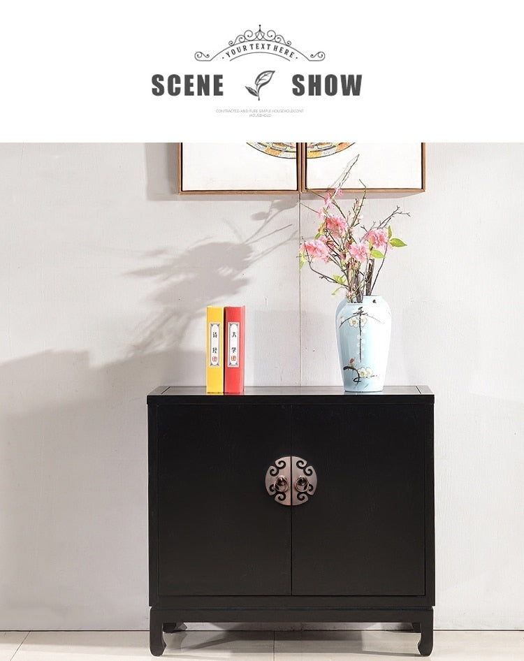 1 Pair Antique Bronze Cabinet Handles Vintage Chinese Style - KiwisLove