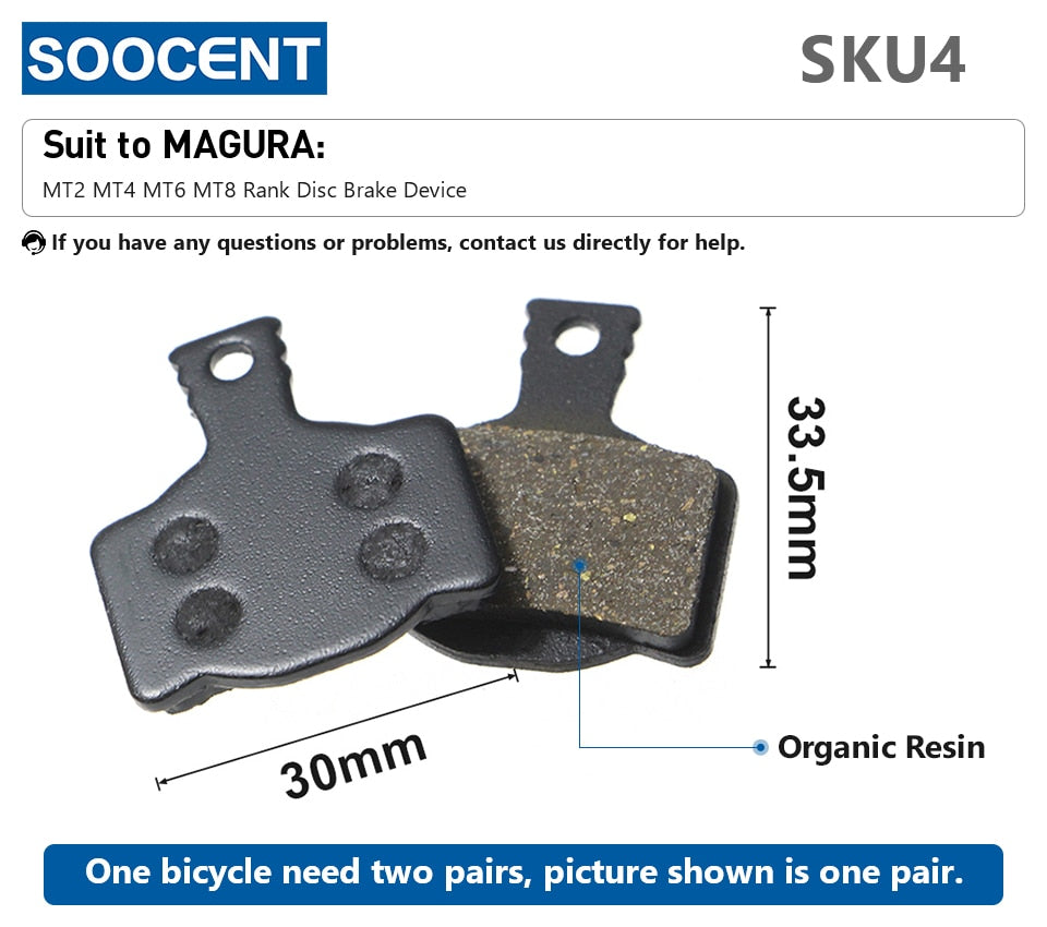 1 Pair MTB Mountain Bike Brake Pads for Shimano M445 355 395 - KiwisLove
