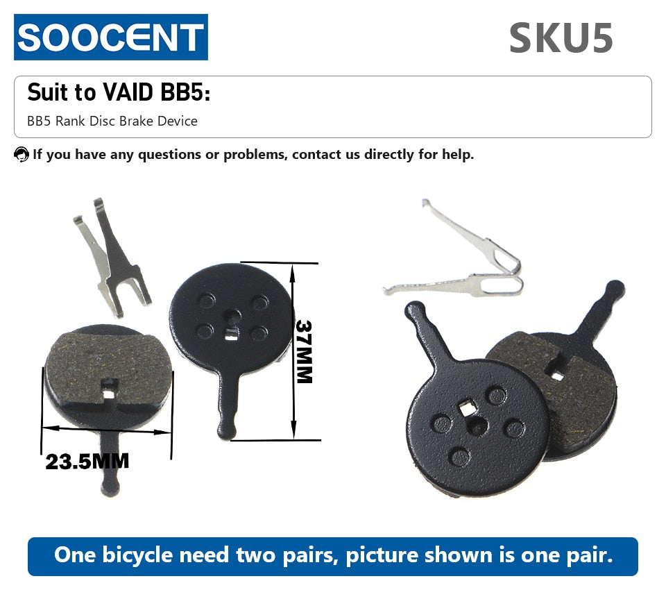 1 Pair MTB Mountain Bike Brake Pads for Shimano M445 355 395 - KiwisLove
