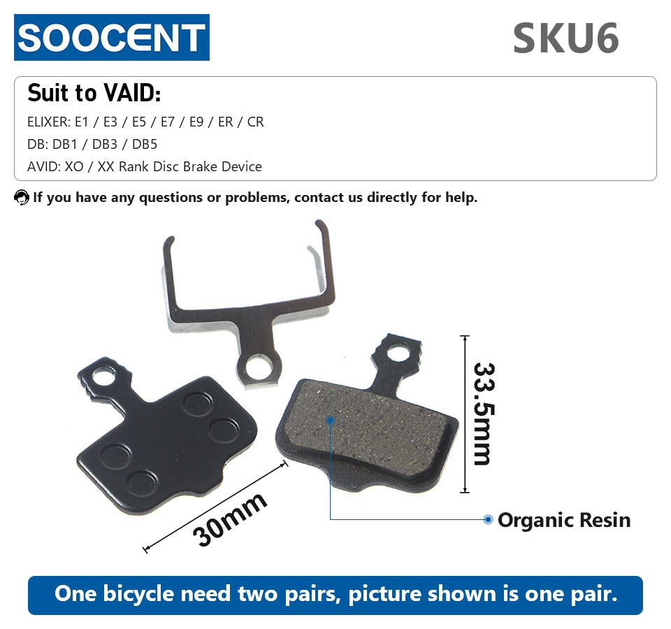 1 Pair MTB Mountain Bike Brake Pads for Shimano M445 355 395 - KiwisLove