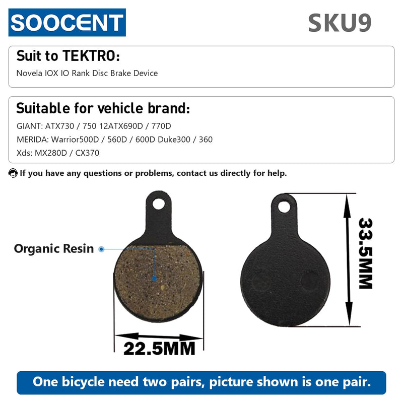 1 Pair MTB Mountain Bike Brake Pads for Shimano M445 355 395 - KiwisLove