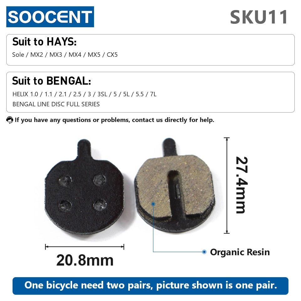 1 Pair MTB Mountain Bike Brake Pads for Shimano M445 355 395 - KiwisLove