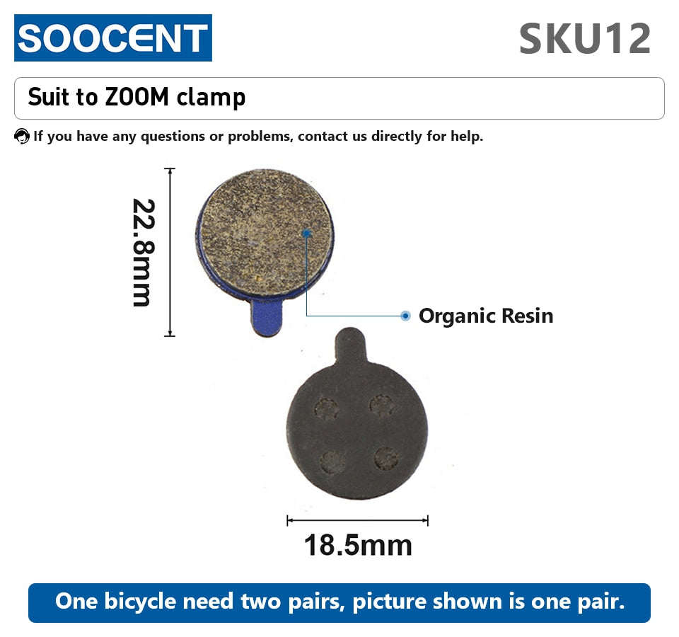 1 Pair MTB Mountain Bike Brake Pads for Shimano M445 355 395 - KiwisLove