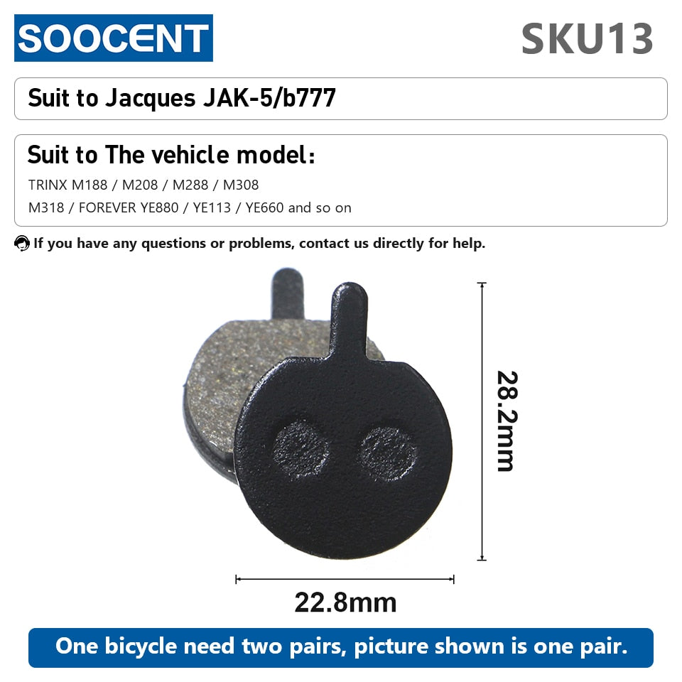 1 Pair MTB Mountain Bike Brake Pads for Shimano M445 355 395 - KiwisLove