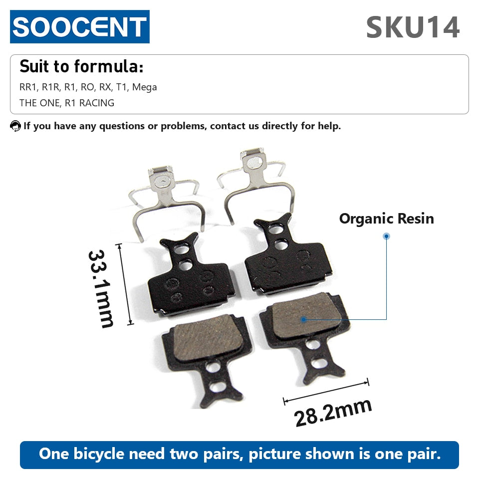 1 Pair MTB Mountain Bike Brake Pads for Shimano M445 355 395 - KiwisLove