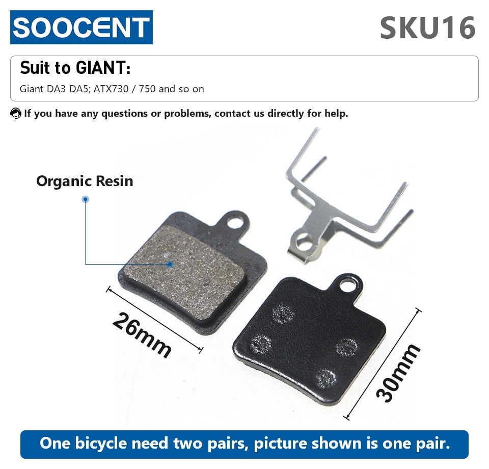 1 Pair MTB Mountain Bike Brake Pads for Shimano M445 355 395 - KiwisLove