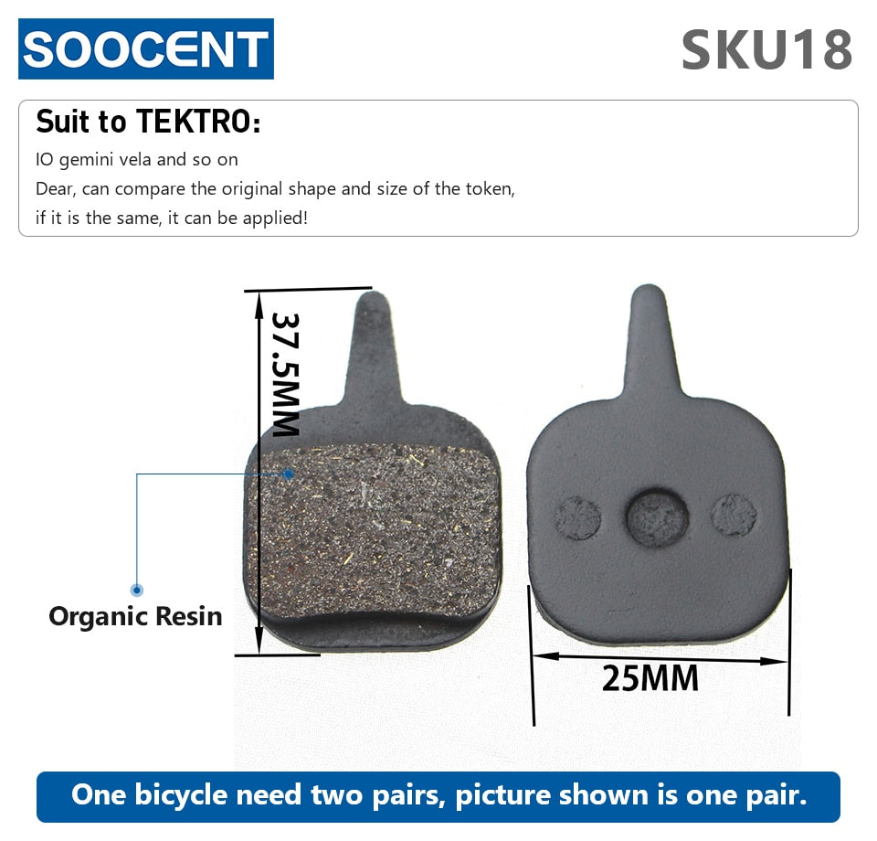 1 Pair MTB Mountain Bike Brake Pads for Shimano M445 355 395 - KiwisLove