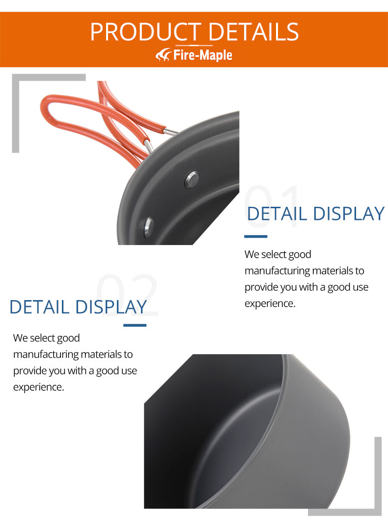 Fire Maple Camping  Picnic Set  Aluminum Alloy FMC-K7 Foldable Cookware - KiwisLove