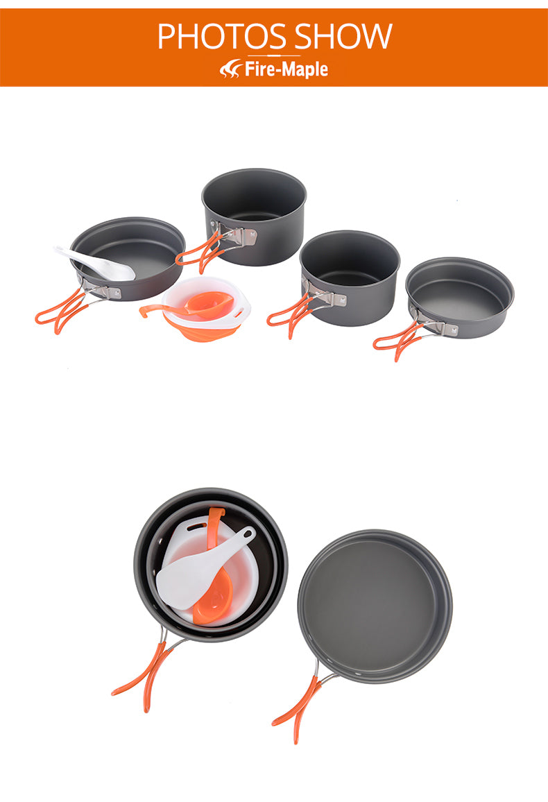 Fire Maple Camping  Picnic Set  Aluminum Alloy FMC-K7 Foldable Cookware - KiwisLove
