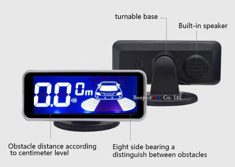 LED Monitor  Parking Sensor 8 Car Parktronic Front Parking Sensor Motion Parking Backlight Car Detector - KiwisLove