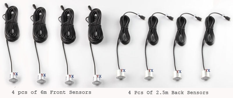 LED Monitor  Parking Sensor 8 Car Parktronic Front Parking Sensor Motion Parking Backlight Car Detector - KiwisLove