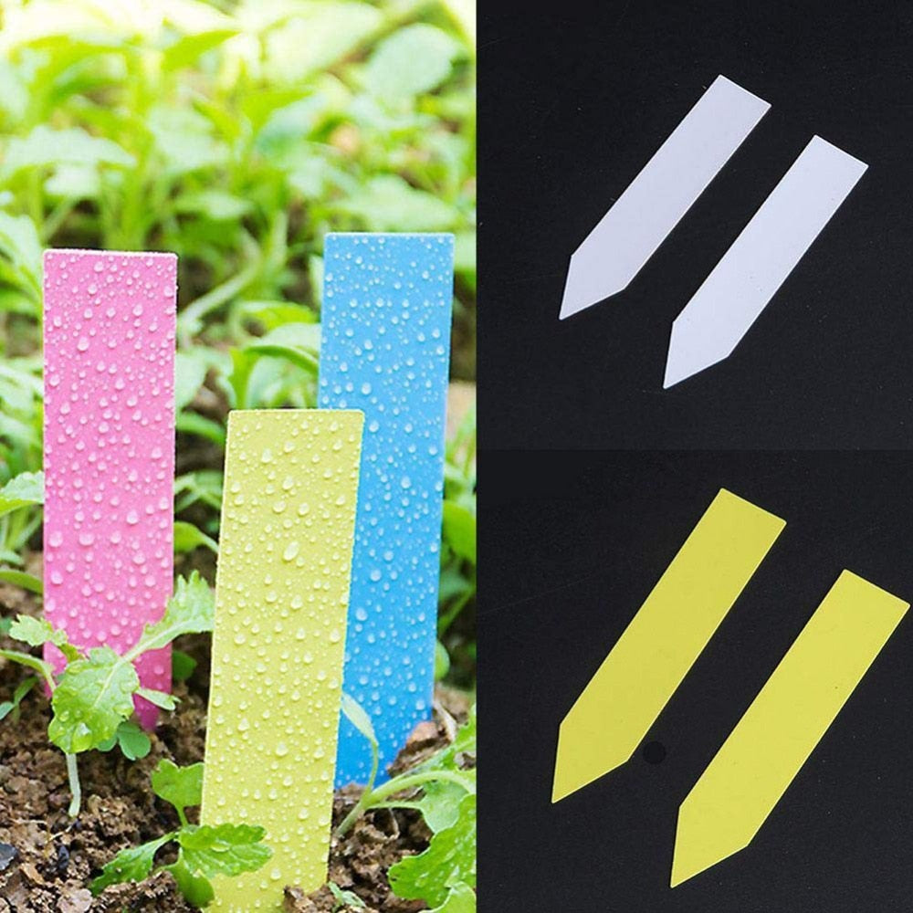 100Pcs Garden Plant Labels Plastic Plant Tags Nursery Markers - KiwisLove