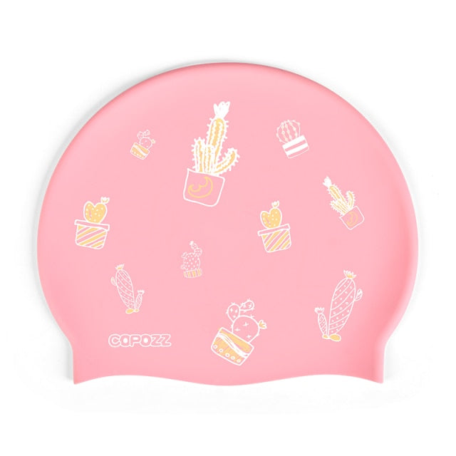 COPOZZ Swimming Cap Cartoon Children Kids Badmuts Waterproof Boy Girl - KiwisLove