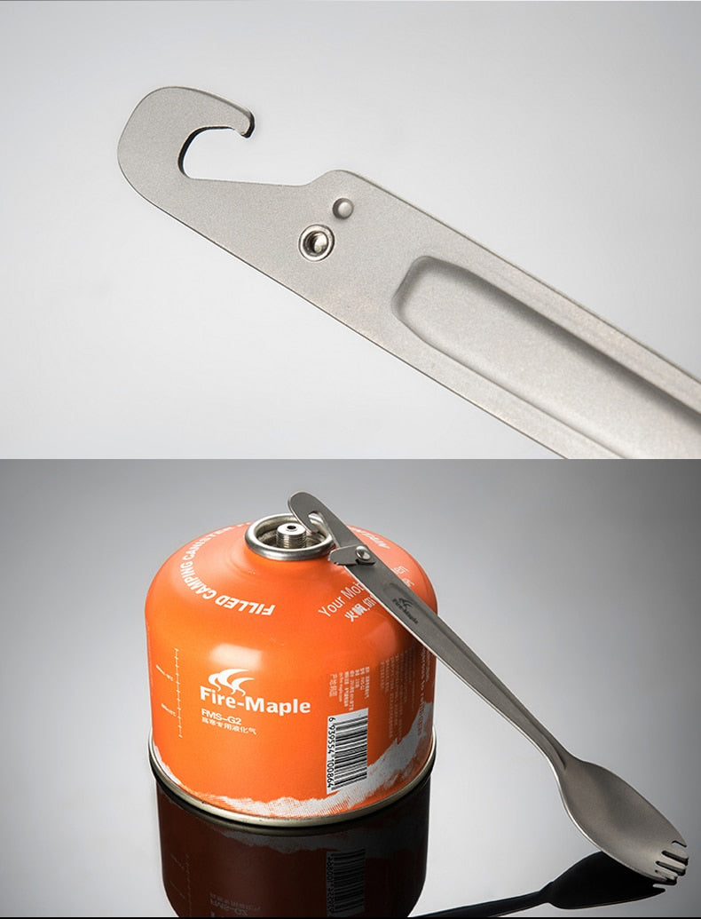 Fire Maple Titanium Spork With Multi Function Punch Ultralight - KiwisLove