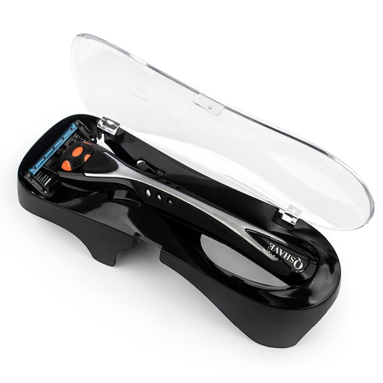 Qshave Portable Travel Razor holder Protector Case  for Qshave Blue & Black Razor, 1PC (No Razor In) - KiwisLove