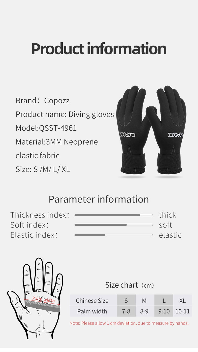 COPOZZ Neoprene Keep Warm Scuba Diving Gloves Windsurfing Surfing - KiwisLove