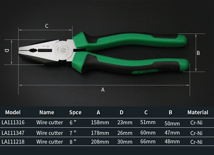 LAOA Multifunction Cutting Pliers Long Nose Pliers Diagonal cable Pliers - KiwisLove