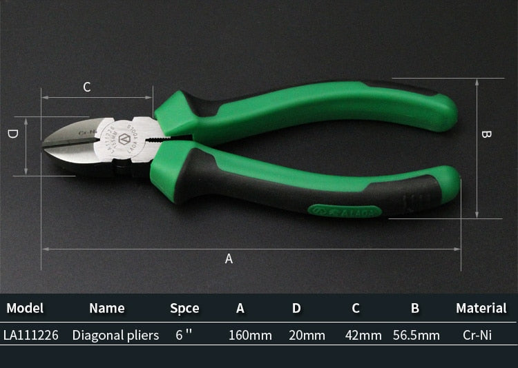 LAOA Multifunction Cutting Pliers Long Nose Pliers Diagonal cable Pliers - KiwisLove