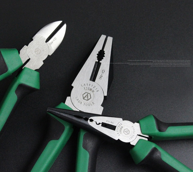LAOA Multifunction Cutting Pliers Long Nose Pliers Diagonal cable Pliers - KiwisLove