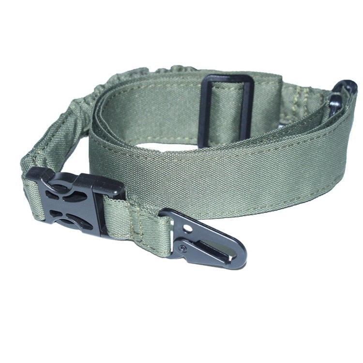 Tactical Gun Sling Single 1 Point Airsoft Heavy Duty Rifle Sling Military Nylon Bungee Belt - KiwisLove