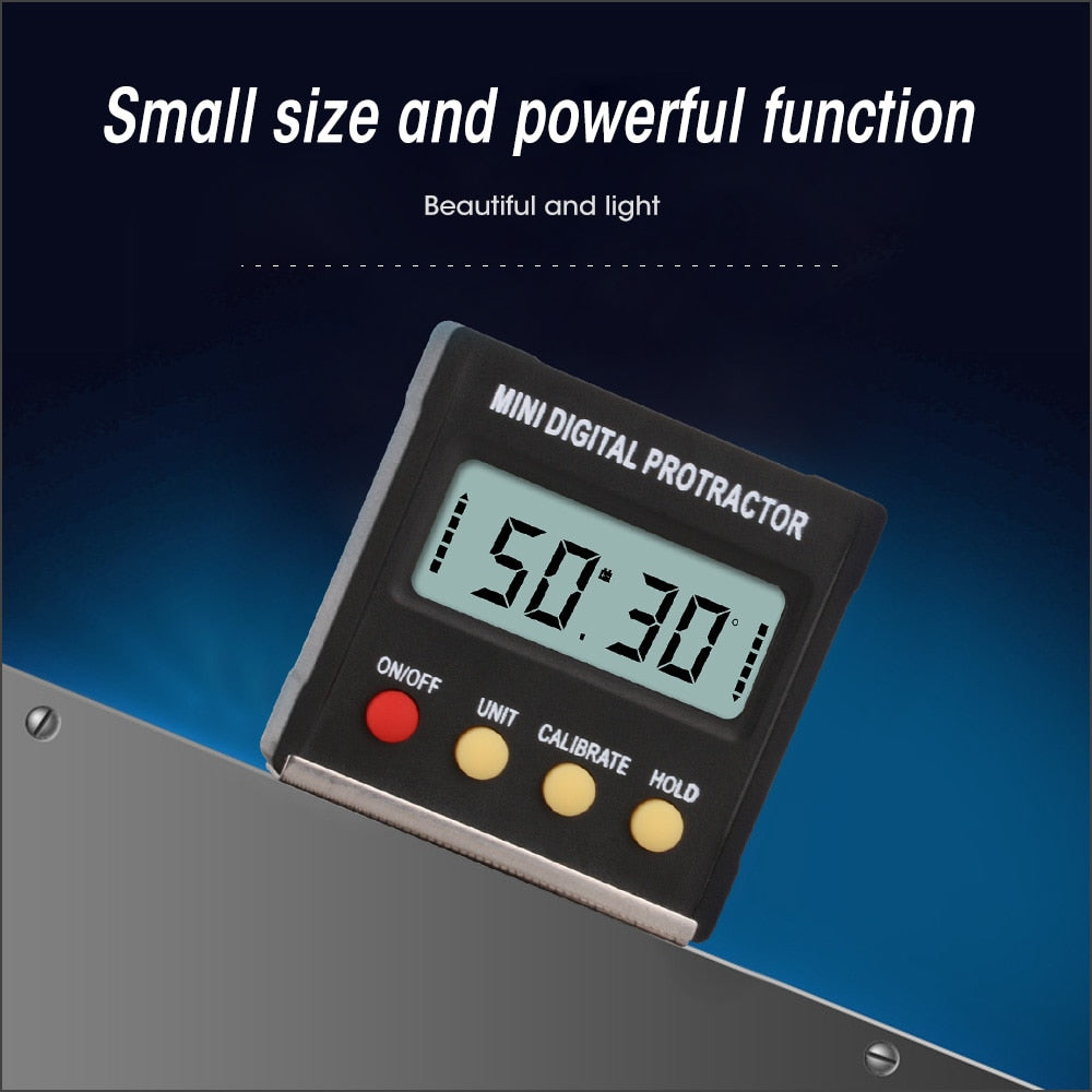 Angle Protractor Universal Bevel 360 Degree Mini Electronic Digital - KiwisLove