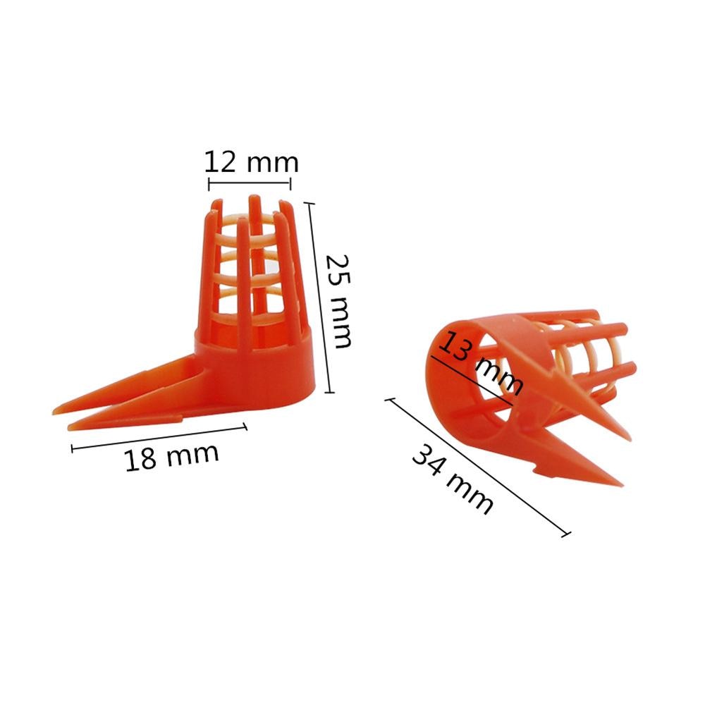 50Pcs Bee Queen Cages Protective Cover Plastic Honeycomb Cages Cell Protection Cap Beekeeping Beekeepers Breeding Supplies - KiwisLove