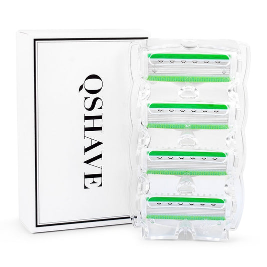 QShave Green Blade Lady Personalized Shaving Razor X5 USA Blade Women Razor Blade - KiwisLove
