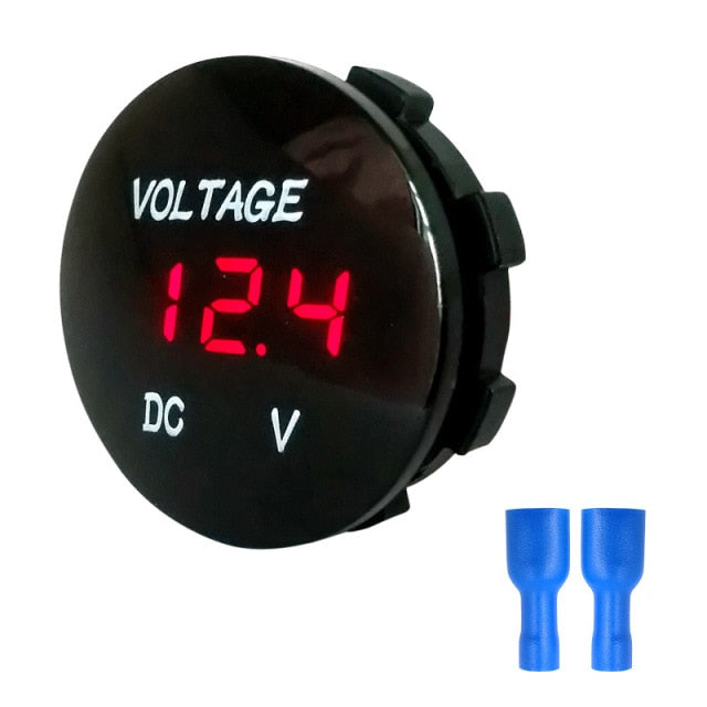 Volt Voltage Meter Tester Monitor Display Voltmeter Auto Boat Car Motorcycle - KiwisLove