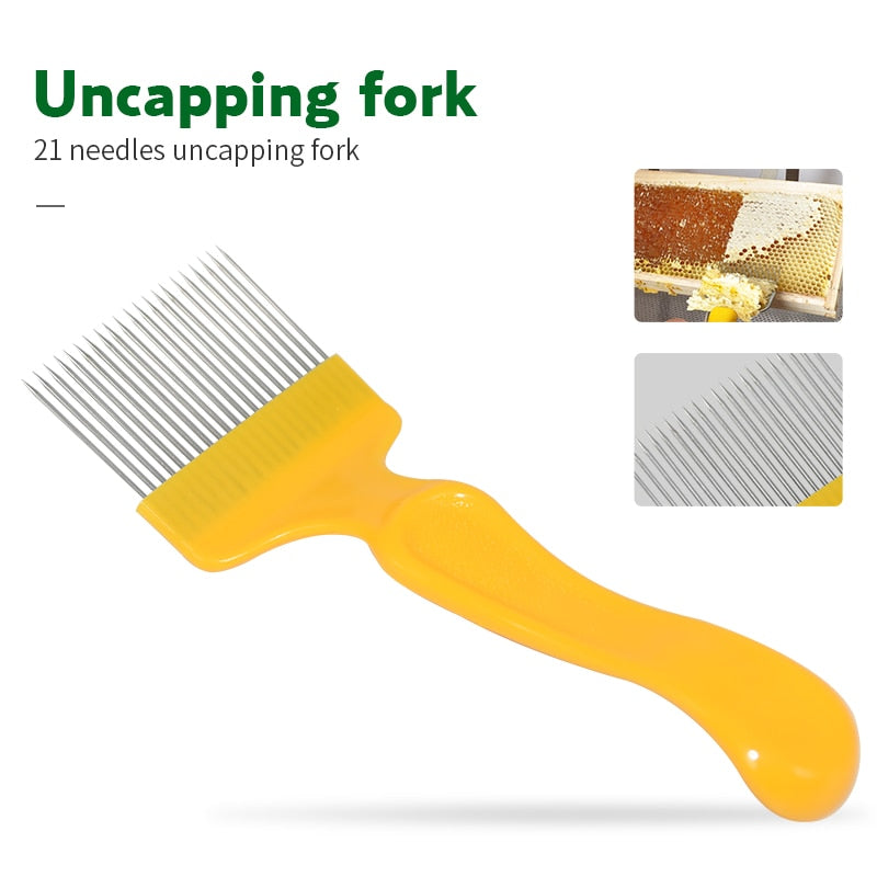 Stainless Steel Tines Comb Uncapping Fork Cut Honey Fork Bee Beekeeping Tools - KiwisLove