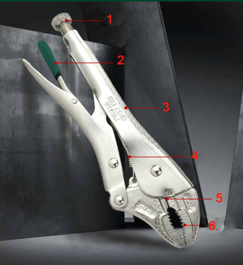 LAOA Locking Pliers Cr-Mo Material Round Nose Locking Tool Water Pipe Wrench - KiwisLove