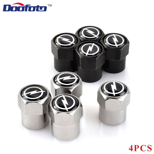 4x Car Valve Caps For Opel Astra j Insignia Astra g Corsa Zafira b Mokka Vivaro Meriva Accessories Tyre Tire Stem Cover - KiwisLove