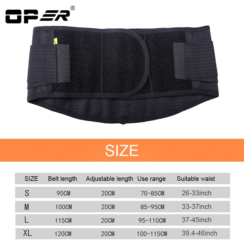 OPER Elstiac Waist Support Back Belt Pressurized Lumbar Brace Posture - KiwisLove