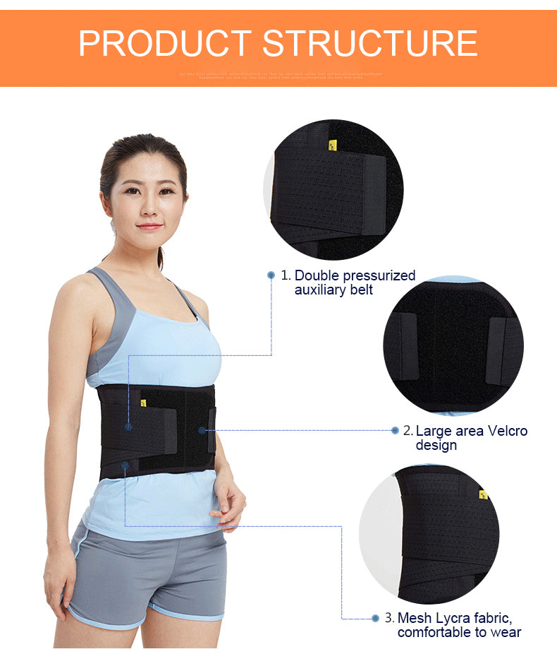 OPER Elstiac Waist Support Back Belt Pressurized Lumbar Brace Posture - KiwisLove