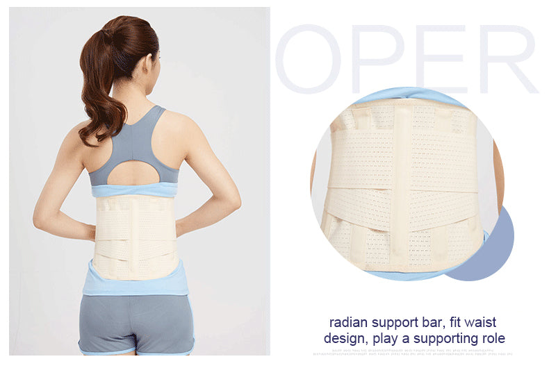 OPER Elstiac Waist Support Back Belt Pressurized Lumbar Brace Posture - KiwisLove