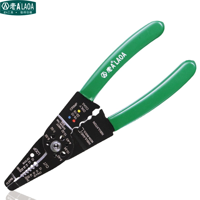 LAOA 8inch Wire Stripping Pliers Practical Multi-function Crimp  Electric Pliers - KiwisLove