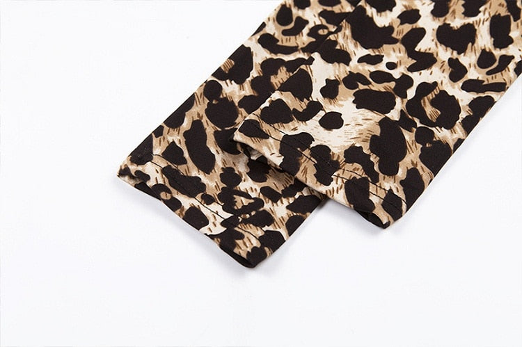 Leopard Women Yoga  Siamese Fitness One Piece Gym Tracksuit Jumpsuits - KiwisLove