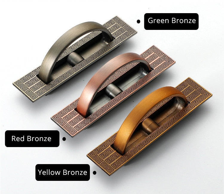 Vintage Hidden Door Handles Recessed Flush Pull Cover - KiwisLove