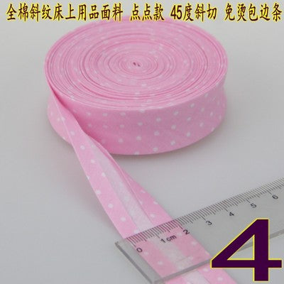 Bias Tapes (1") 25mm wide Single Fold Cotton Bias Binding Tapes STARS Series DIY Craft Apparel Sewing Fabric 5meters/lot - KiwisLove