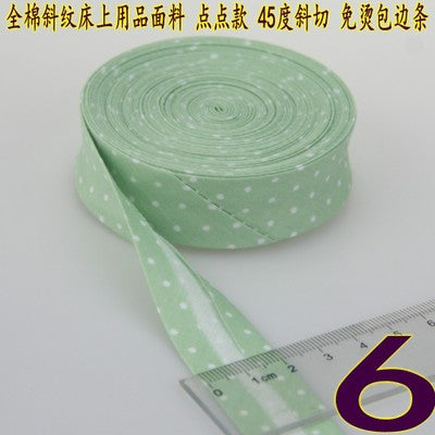 Bias Tapes (1") 25mm wide Single Fold Cotton Bias Binding Tapes STARS Series DIY Craft Apparel Sewing Fabric 5meters/lot - KiwisLove